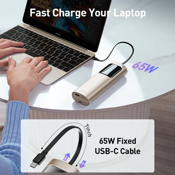 iWALK TANKER | 20000mAh 65W Fast Charging Portable Laptop Charger for All Apple Devies