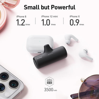iWALK PD Fast Portable Charger For iPhone 1515 ProiWALK Portable Charger with Tiny Size,Upgraded 15W 3500mAh Power Bank with Built-in USB-C Plug Compatible with iPhone 15/15 Plus/15 Pro/15 Pro Max Series,iPad,White
