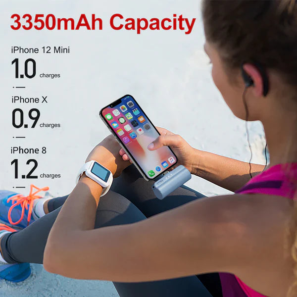 iWALK LinkMe Plus | 3350mAh Small Portable Charger [Built-In Lightning Connector]