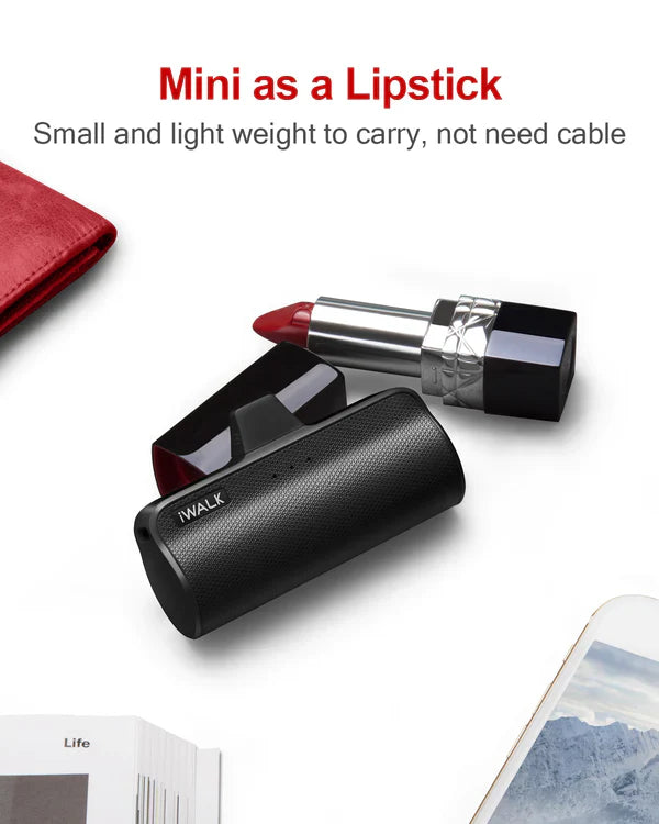 iWALK LinkMe Plus | 3350mAh Small Portable Charger [Built-In Lightning Connector]