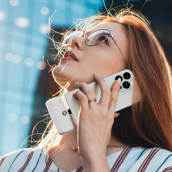 iWALK LinkPod P | 5000mAh 20W Portable Charger for iPhone [Built-In Lightning Connector]