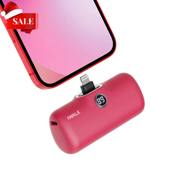 iWALK LinkPod P | 5000mAh 20W Portable Charger for iPhone [Built-In Lightning Connector]